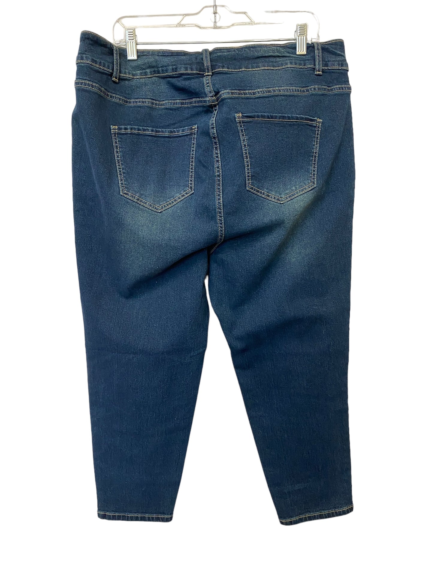 Jeans Straight By Clothes Mentor In Blue Denim, Size: 16