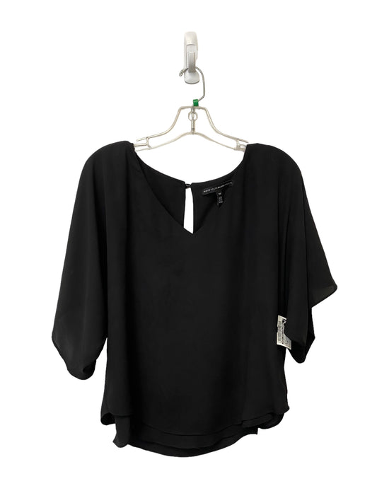 Top Short Sleeve By White House Black Market In Black, Size: Xs