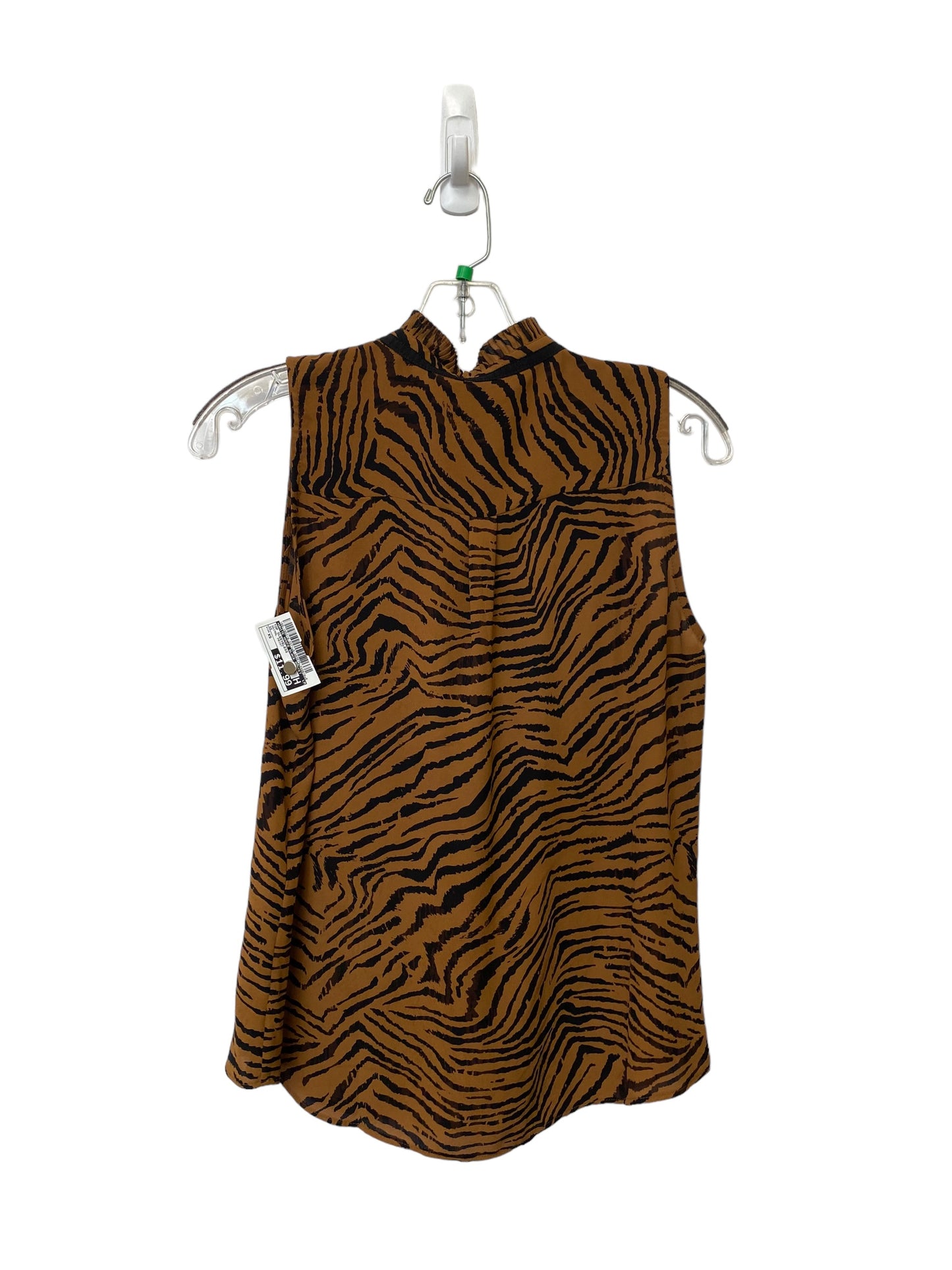 Top Sleeveless By White House Black Market In Animal Print, Size: Xs