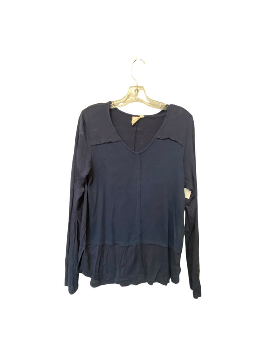 Top Long Sleeve By Free People In Blue, Size: S