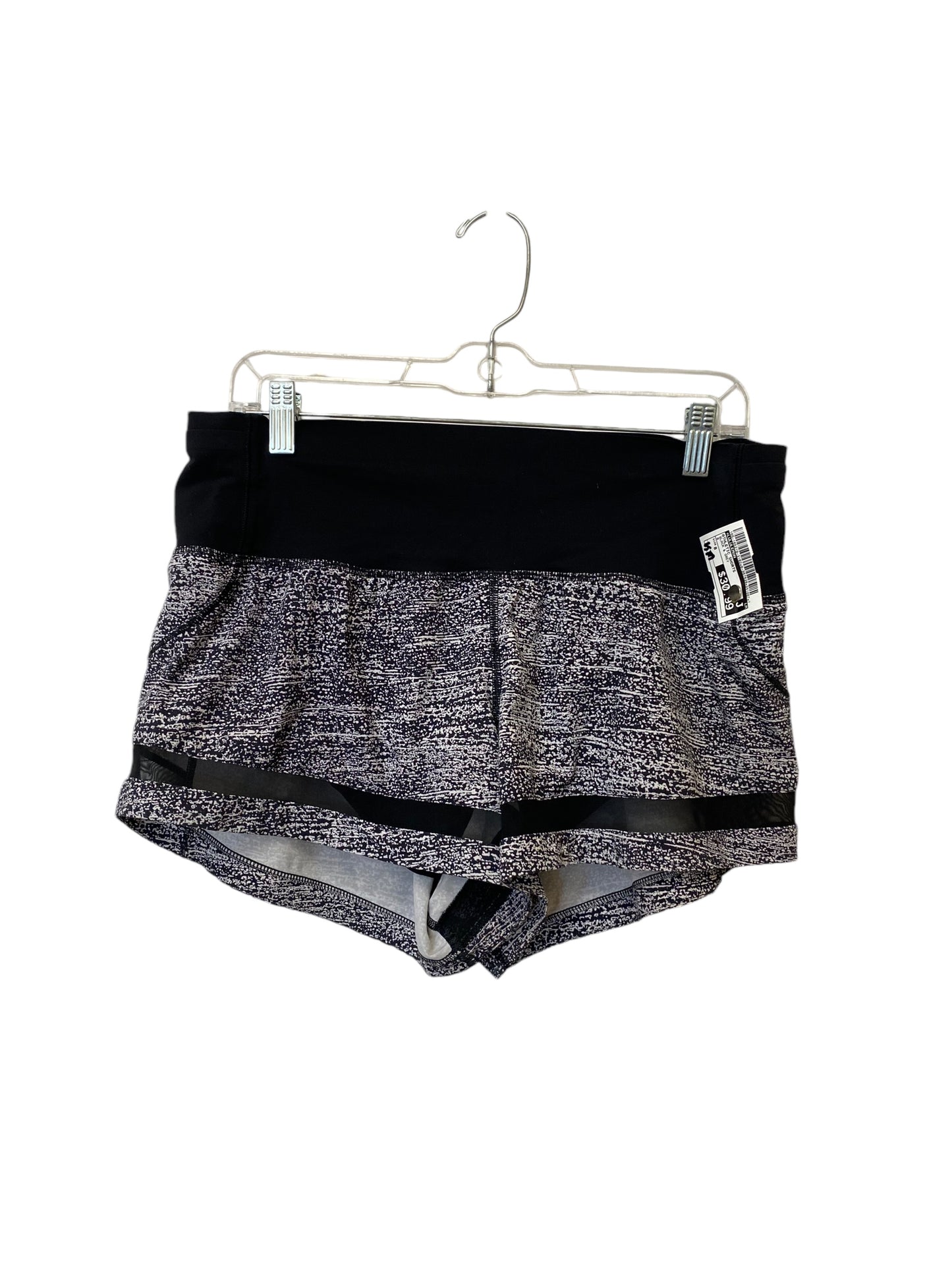 Athletic Shorts By Lululemon In Black & Grey, Size: 8