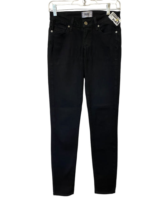 Jeans Straight By Paige In Black, Size: 26