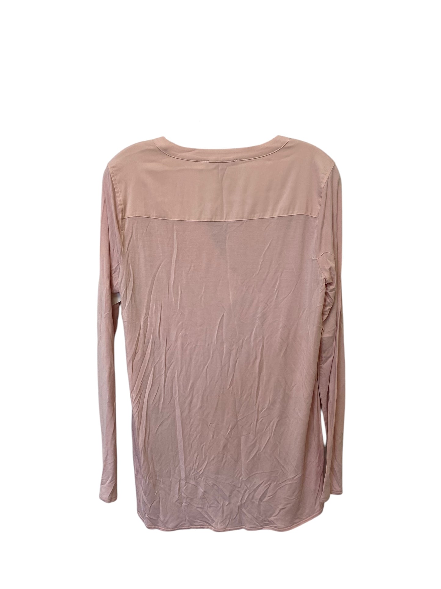 Top Long Sleeve By White House Black Market In Pink, Size: S