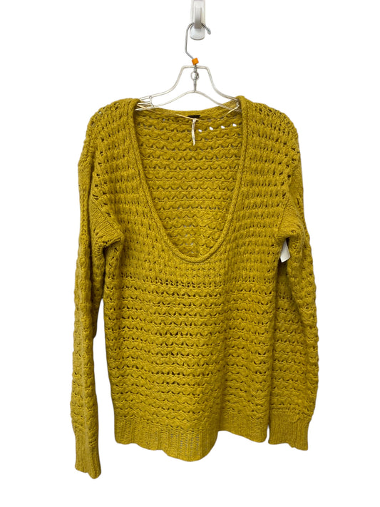 Sweater By Free People In Yellow, Size: S