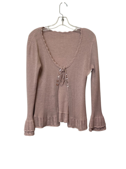 Cardigan By Clothes Mentor In Pink, Size: S