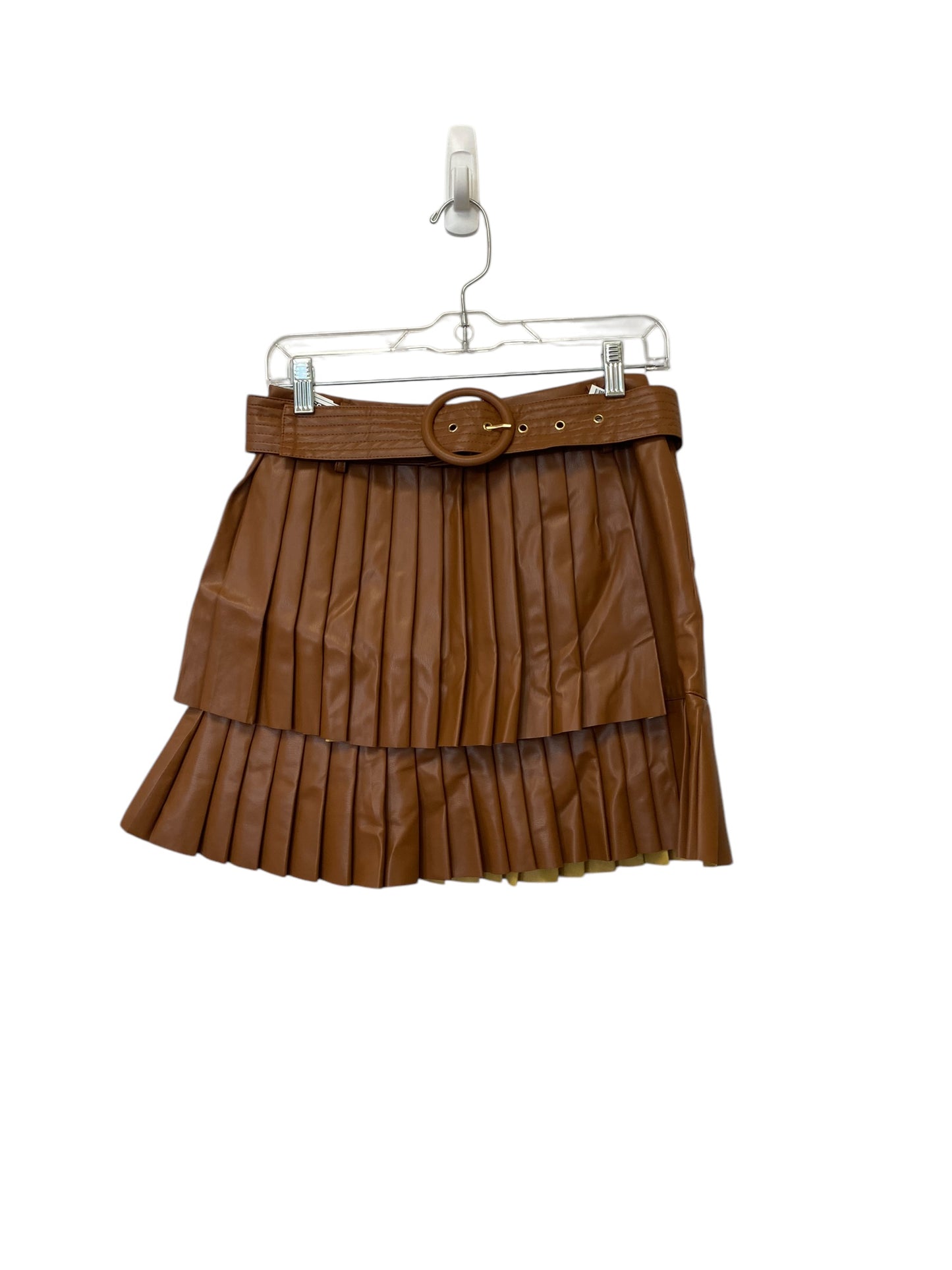 Skirt Mini & Short By Fate In Brown, Size: M