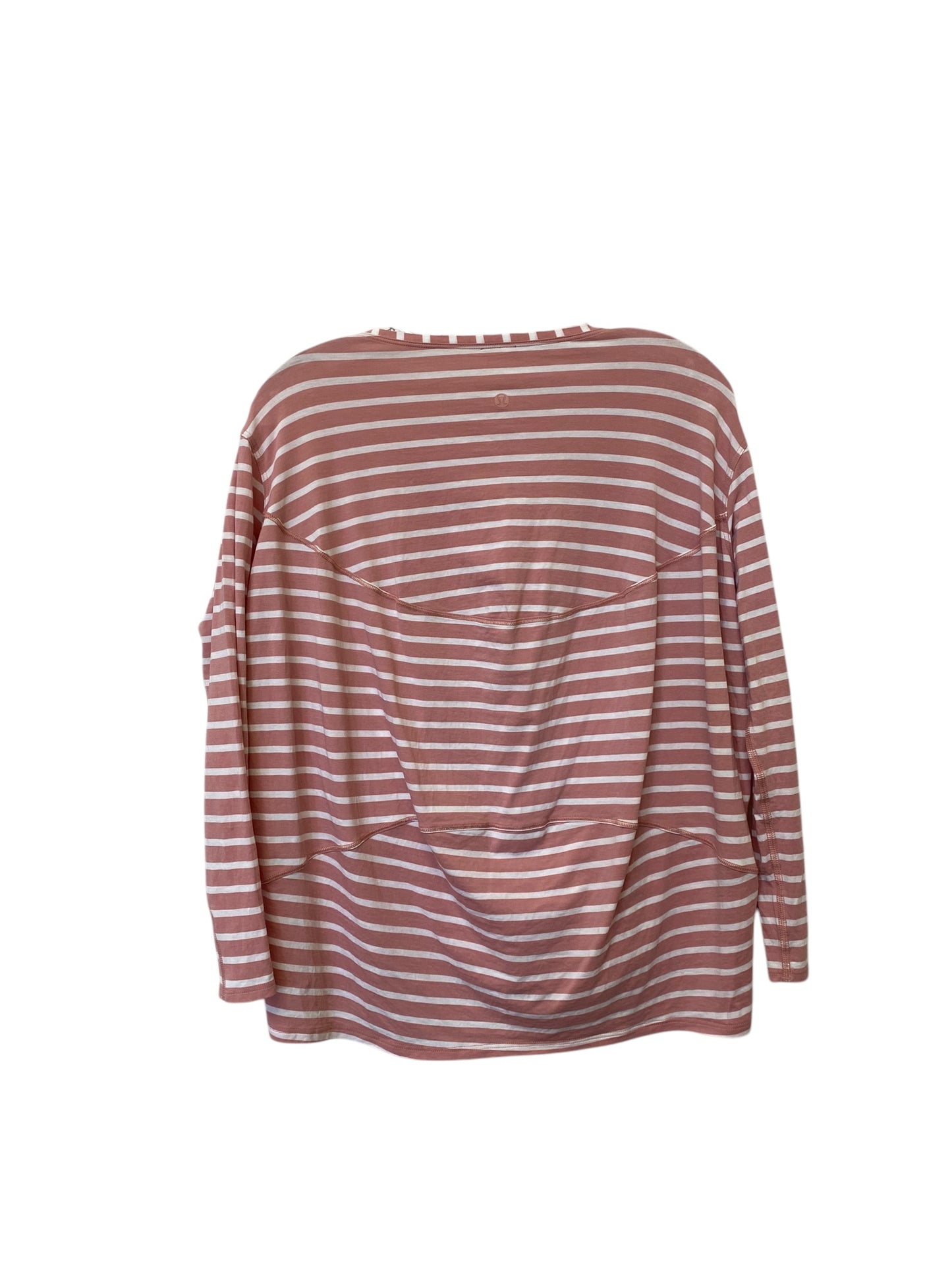 Top Long Sleeve By Lululemon In Striped Pattern, Size: M