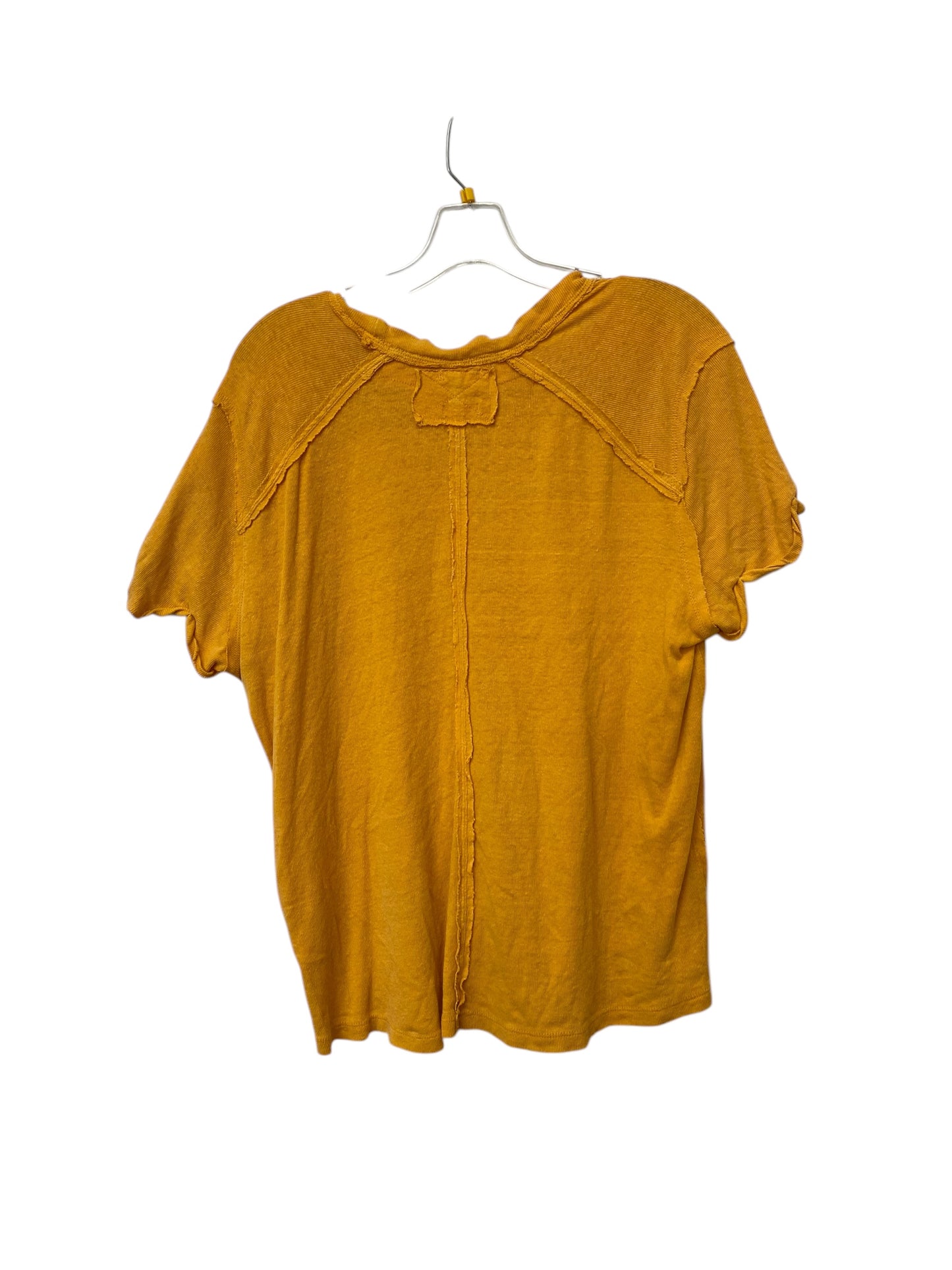 Top Short Sleeve By We The Free In Yellow, Size: Xs