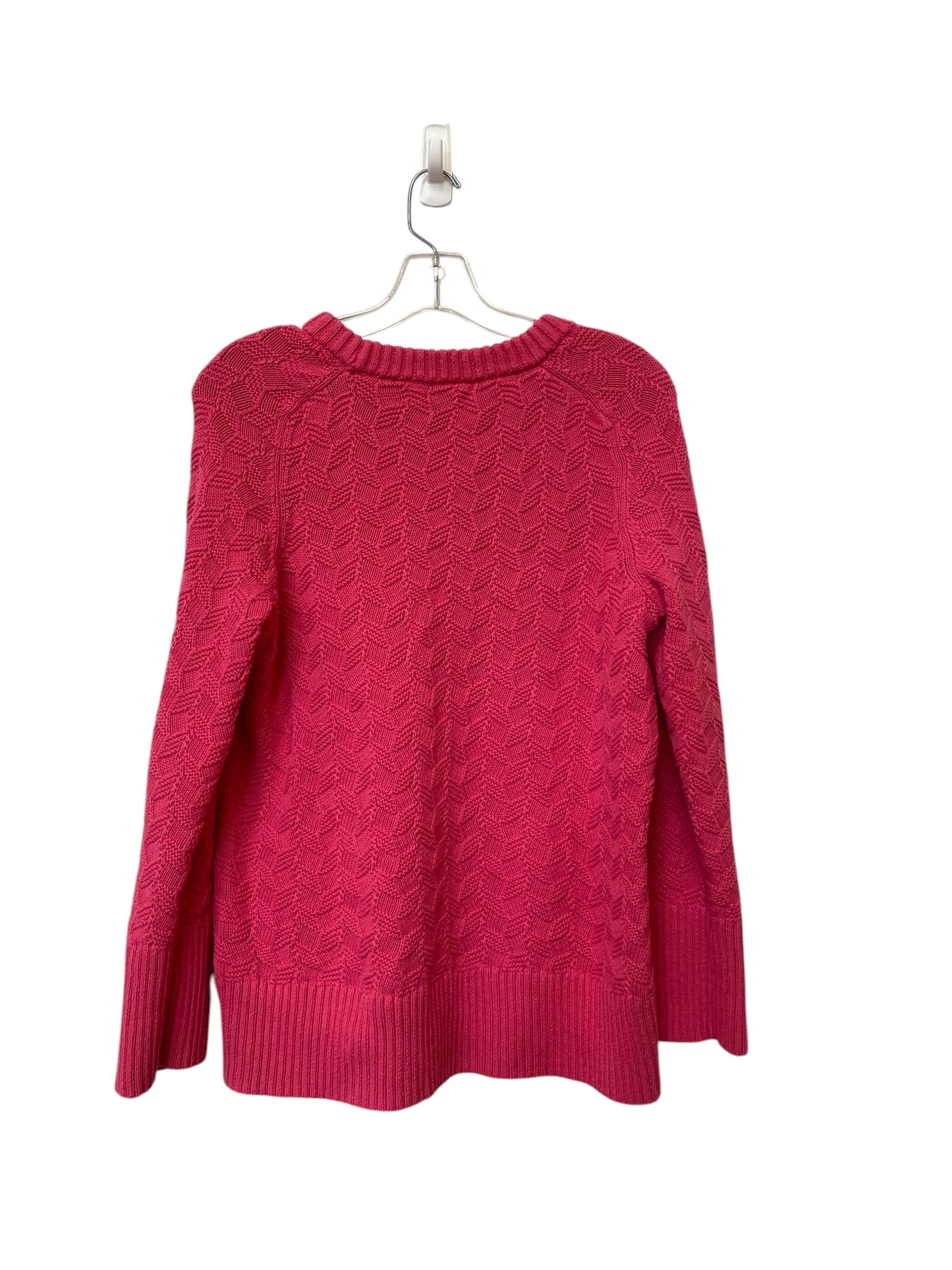 Sweater By Free Assembly In Pink, Size: L