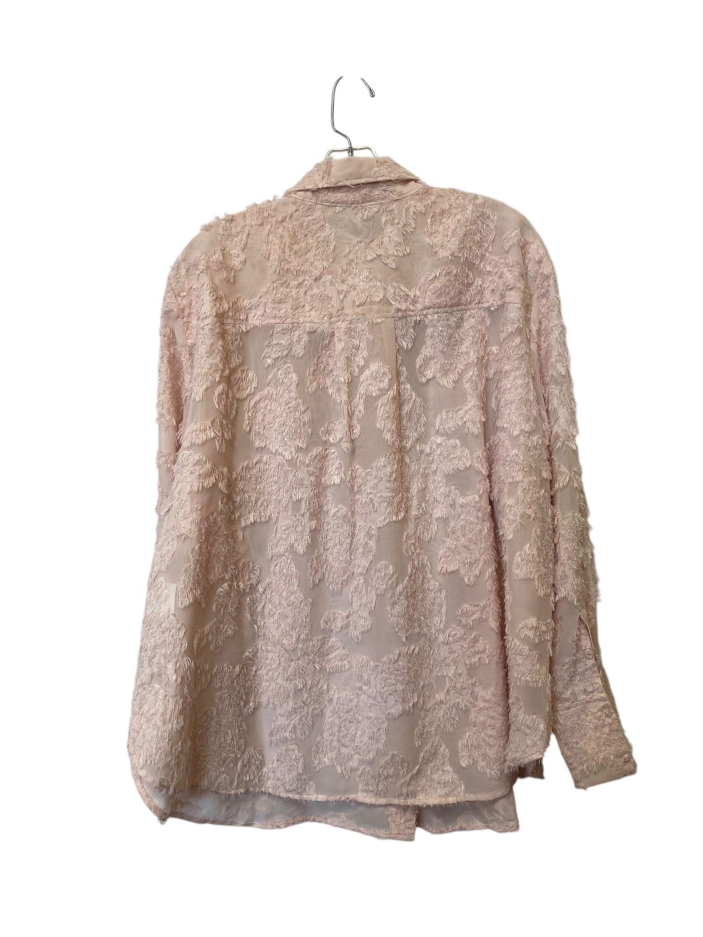 Top Long Sleeve By H&m In Pink, Size: 2x