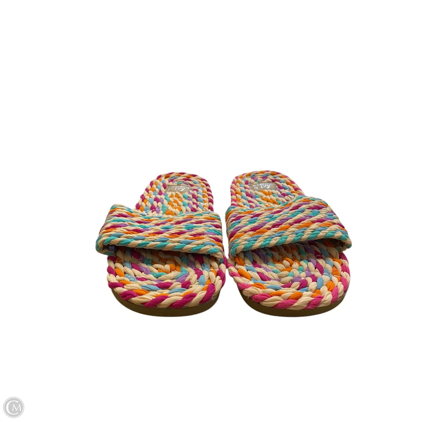 Sandals Flats By Crown And Ivy In Multi-colored, Size: 9