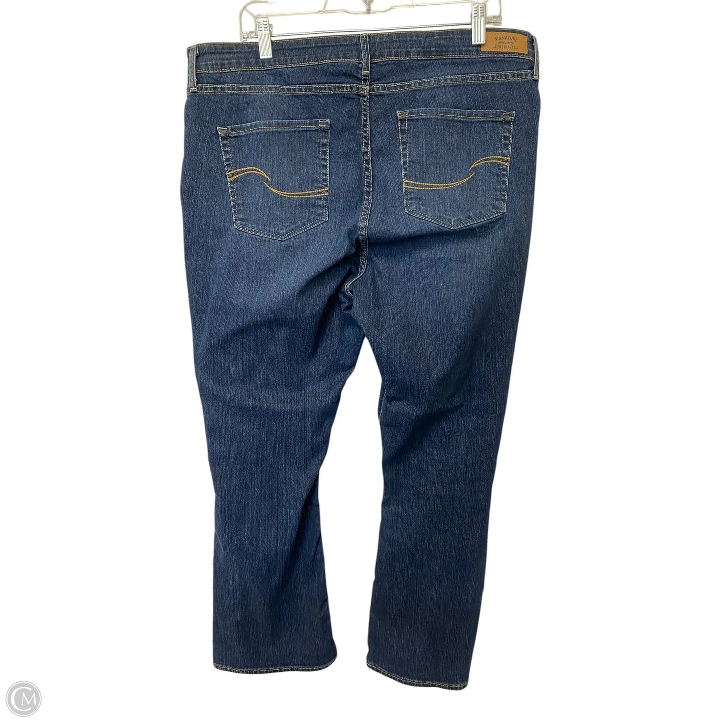 Jeans Boot Cut By Levis In Blue Denim, Size: 16