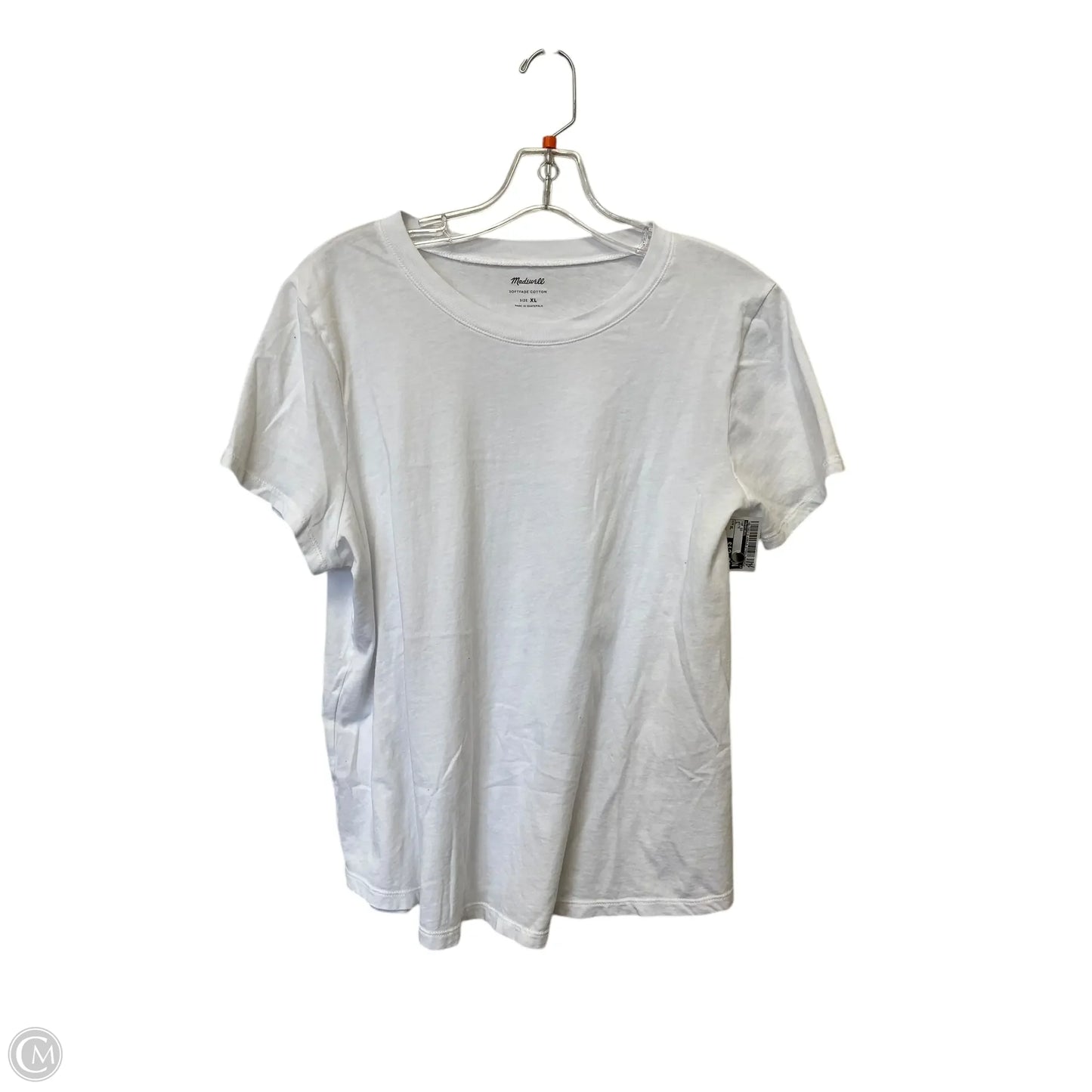 Top Short Sleeve By Madewell In White, Size: Xl