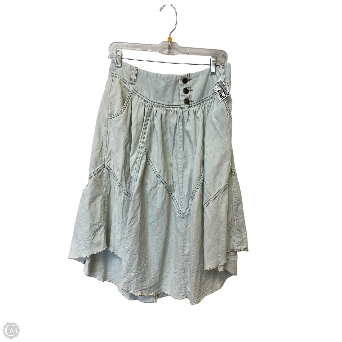 Skirt Maxi By Free People In Blue Denim, Size: S