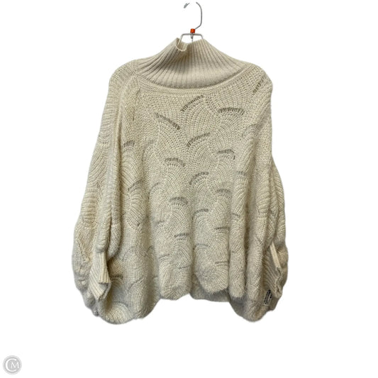 Sweater By Anthropologie In Beige, Size: Osfm