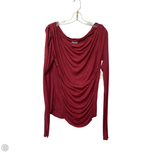 Top Long Sleeve By Free People In Red, Size: Xl