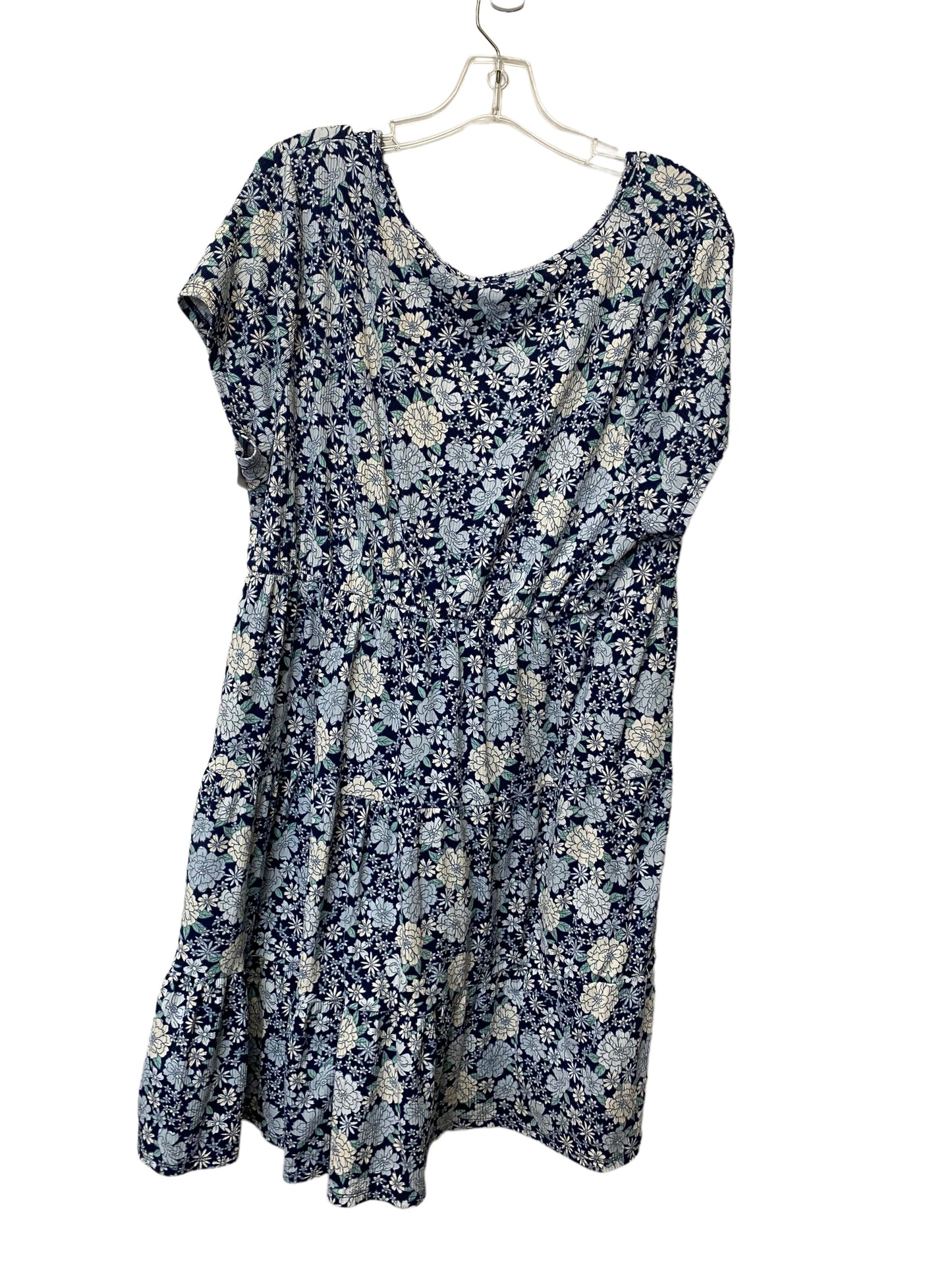 Floral Print Dress Casual Midi Clothes Mentor, Size 2x