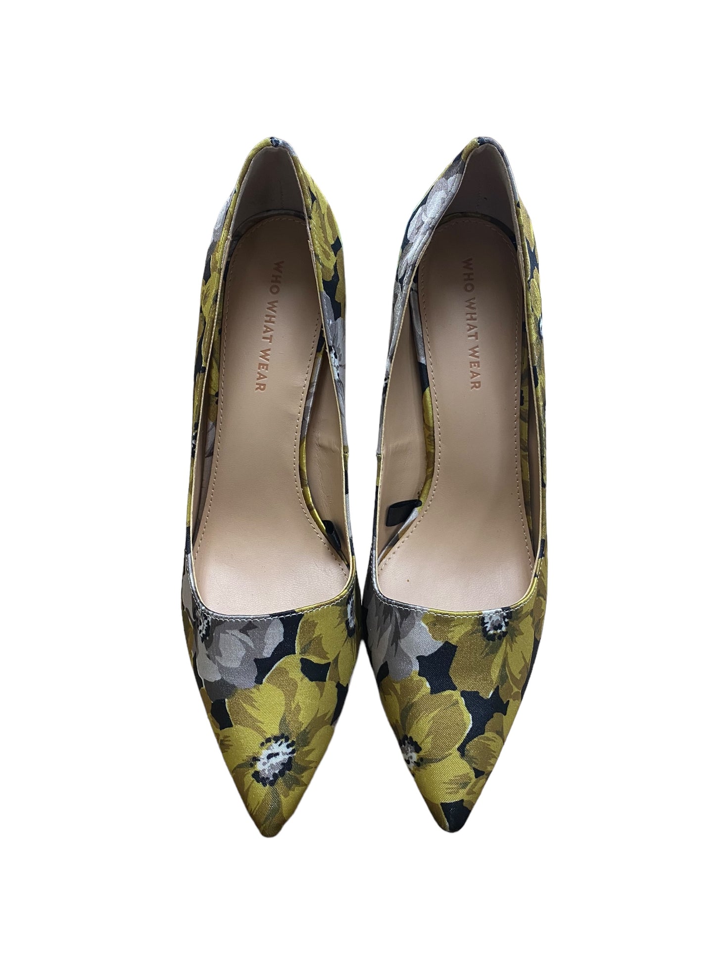 Floral Print Shoes Heels Stiletto Who What Wear, Size 8