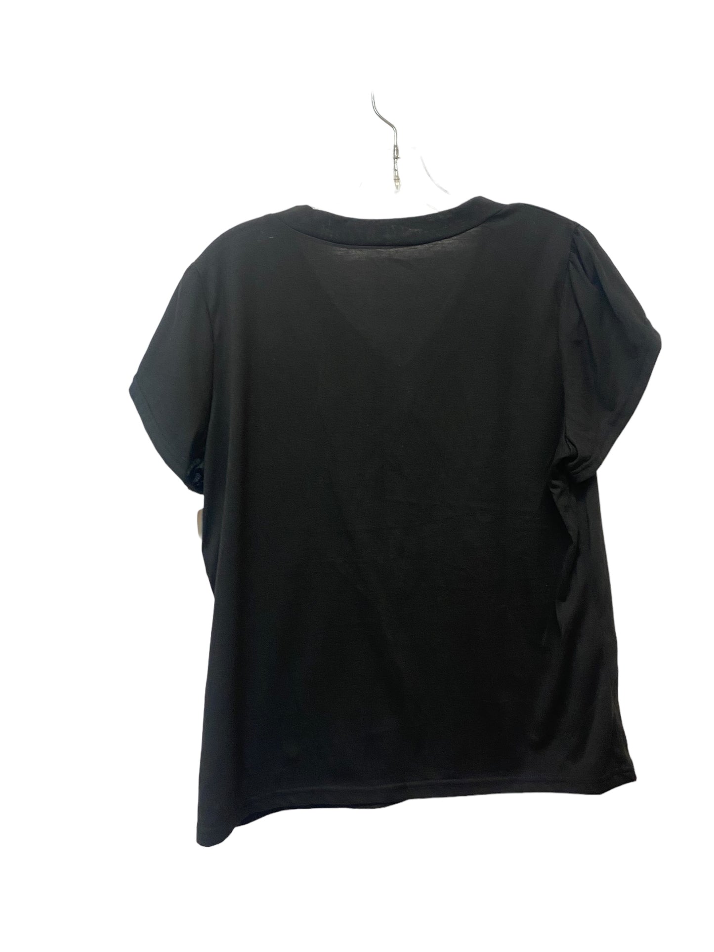 Black Top Short Sleeve Clothes Mentor, Size Xl