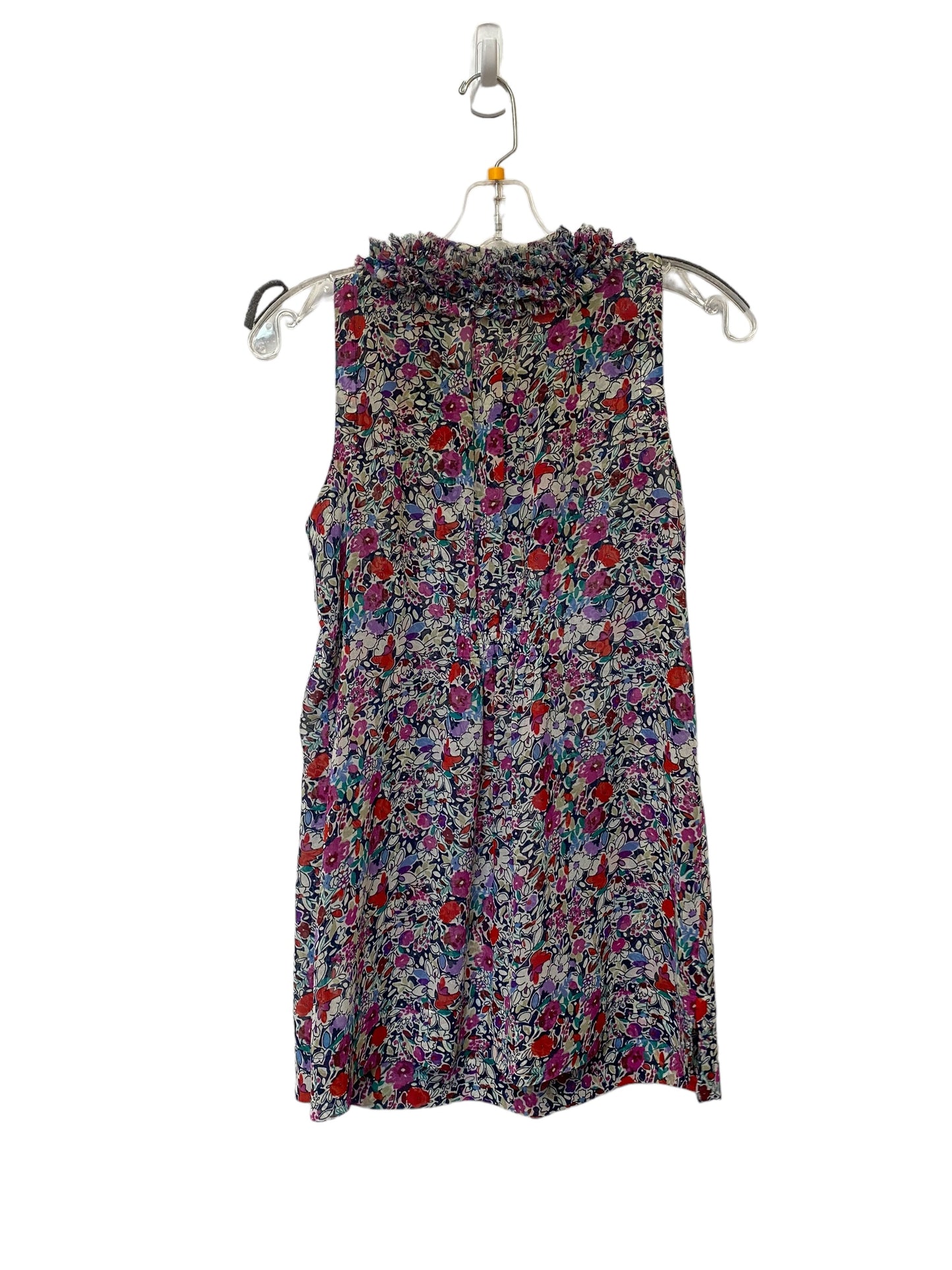 Floral Print Top Sleeveless Cabi, Size Xs