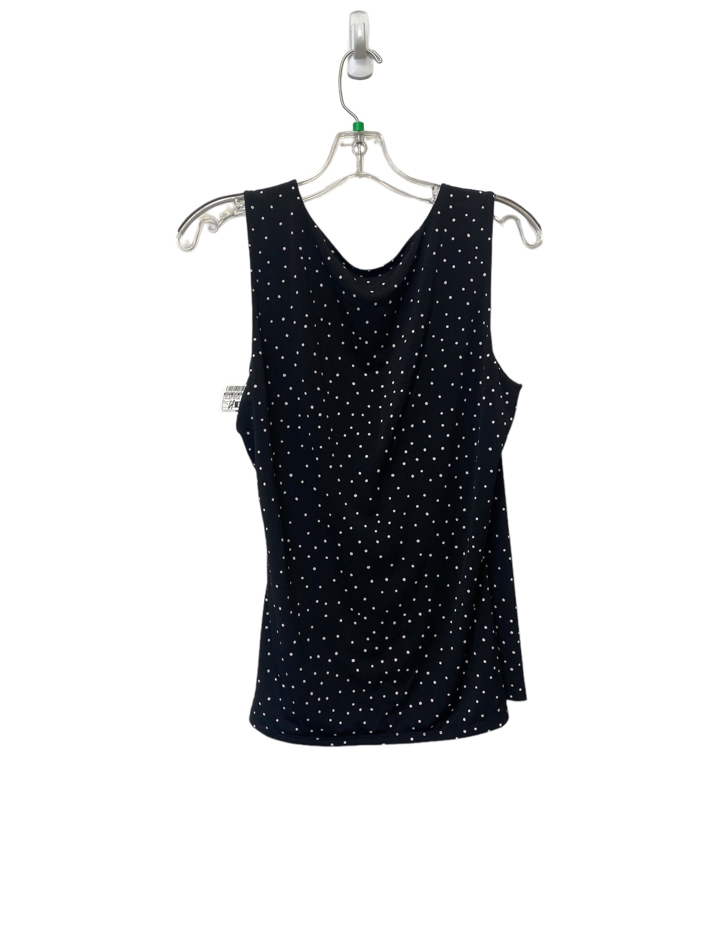 Polkadot Pattern Top Sleeveless White House Black Market, Size L