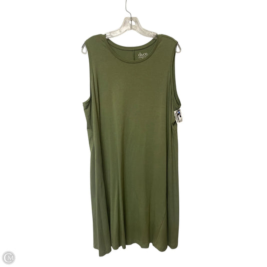 Dress Casual Midi By Cmf In Green, Size: Xl