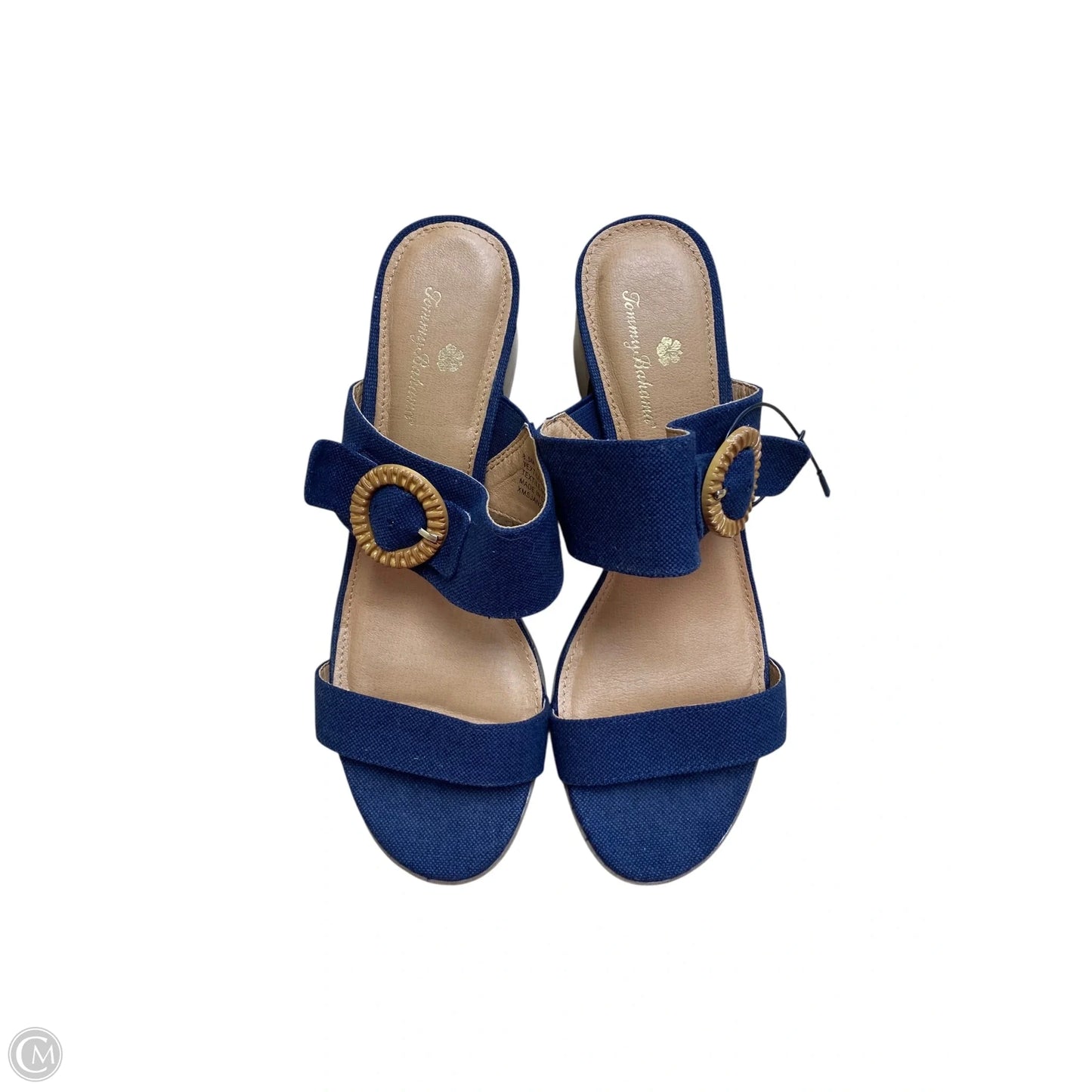 Shoes Heels Block By Tommy Bahama In Blue, Size: 8.5