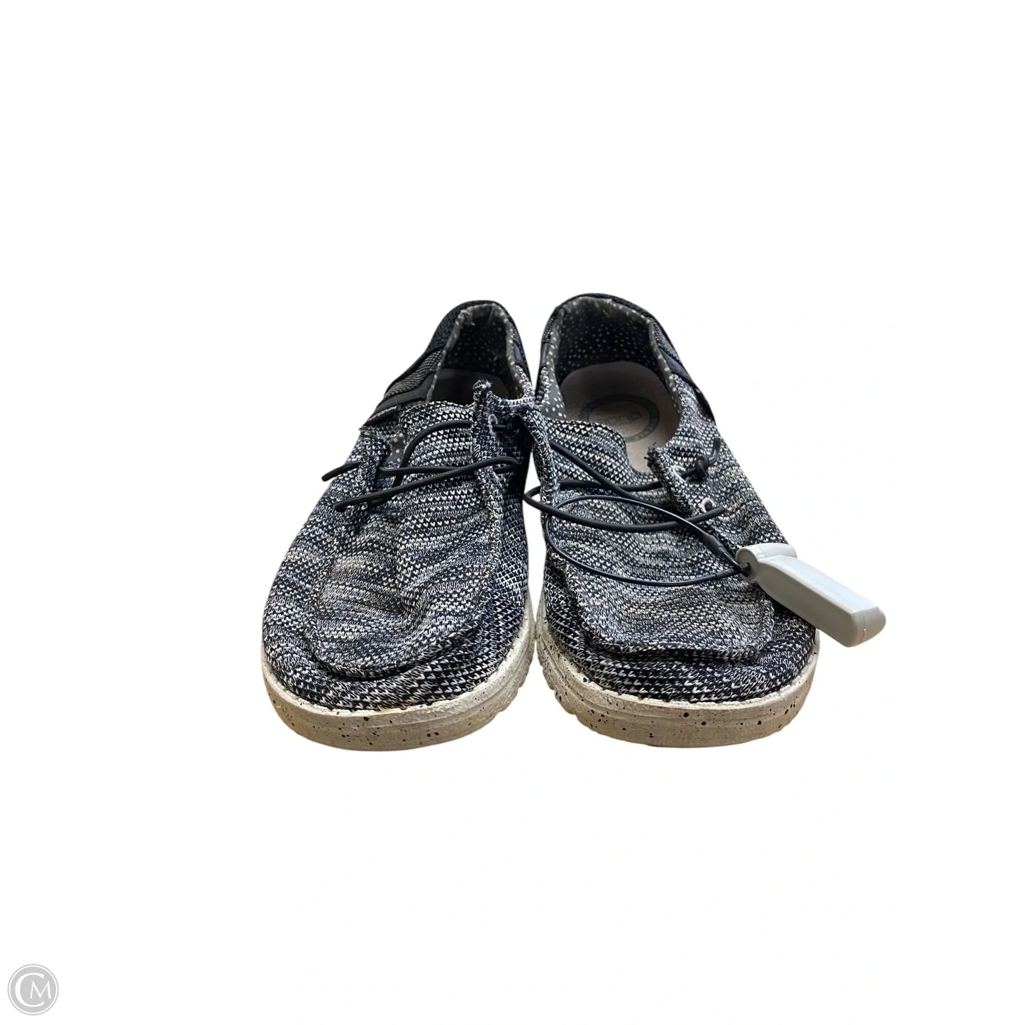 Shoes Flats By Hey Dude In Grey, Size: 6