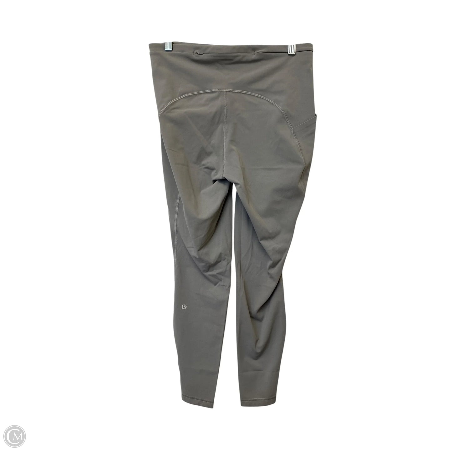 Athletic Leggings By Lululemon In Grey, Size: 10
