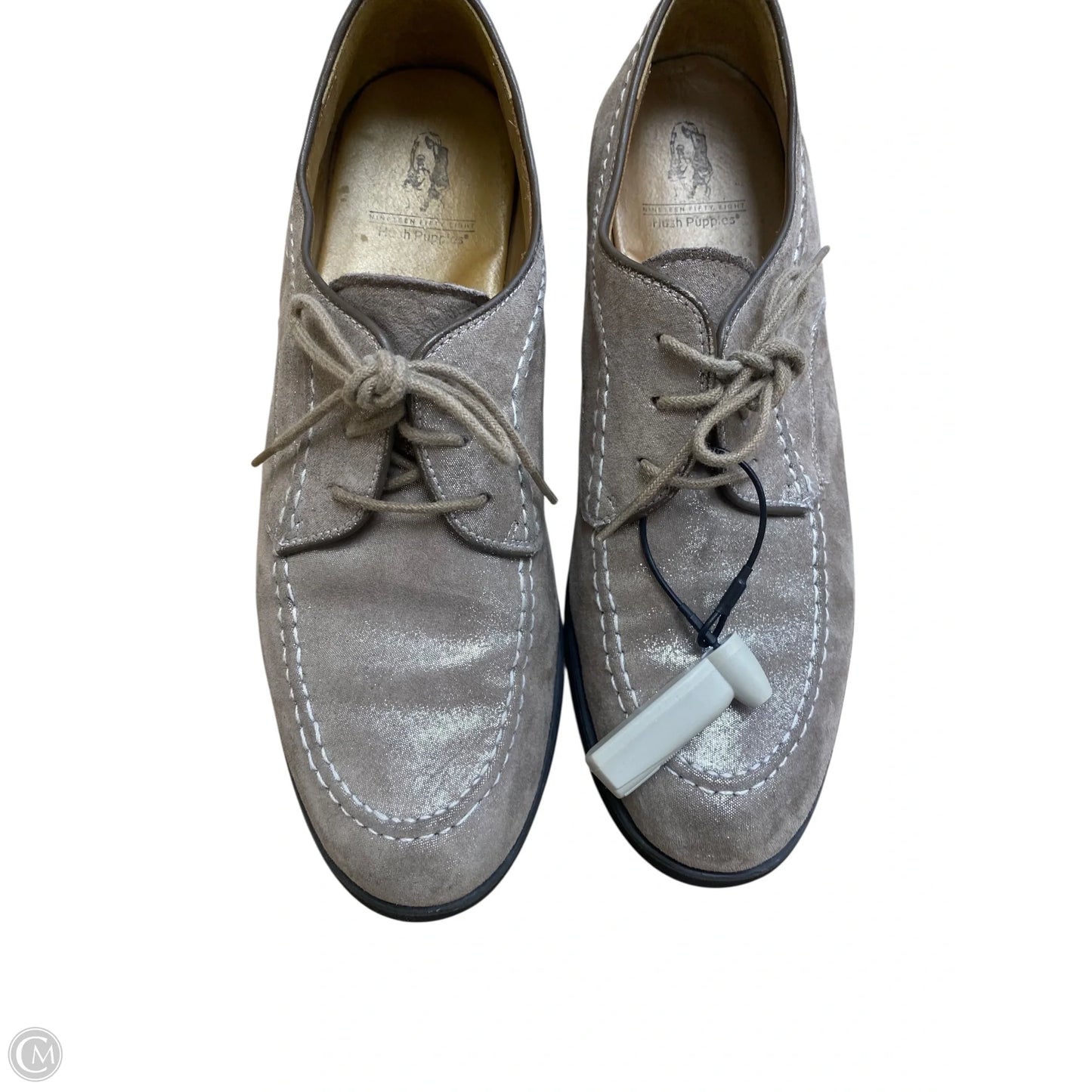 Shoes Flats By Hush Puppies In Grey, Size: 9.5