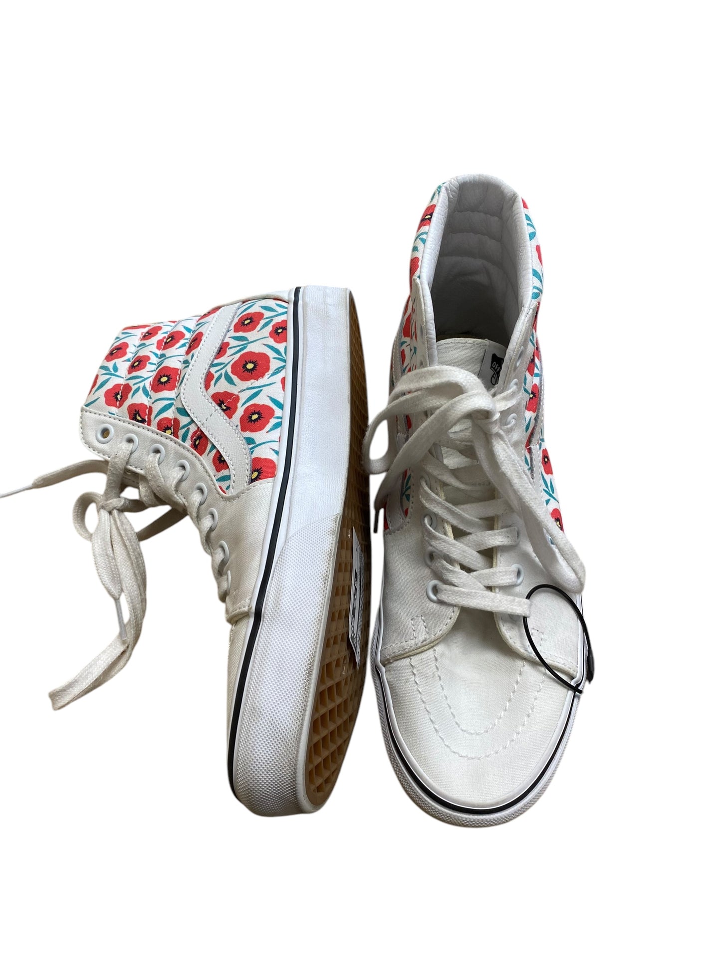 Shoes Sneakers By Vans In Floral Print, Size: 8