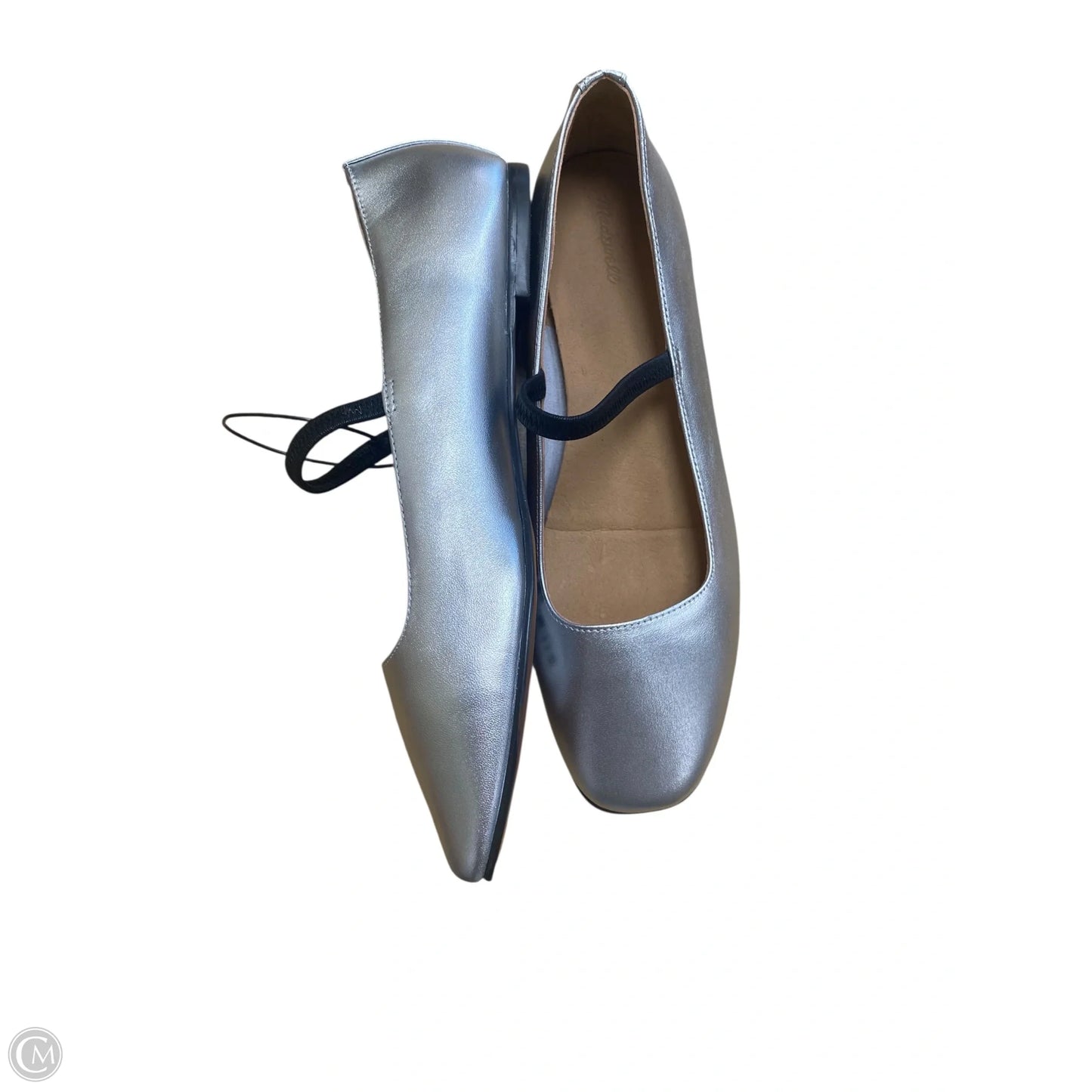Shoes Flats By Madewell In Silver, Size: 8