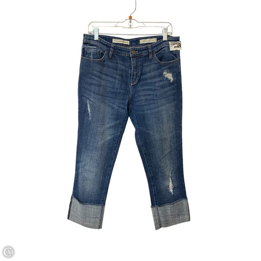 Jeans Cropped By Pilcro In Blue Denim, Size: 28