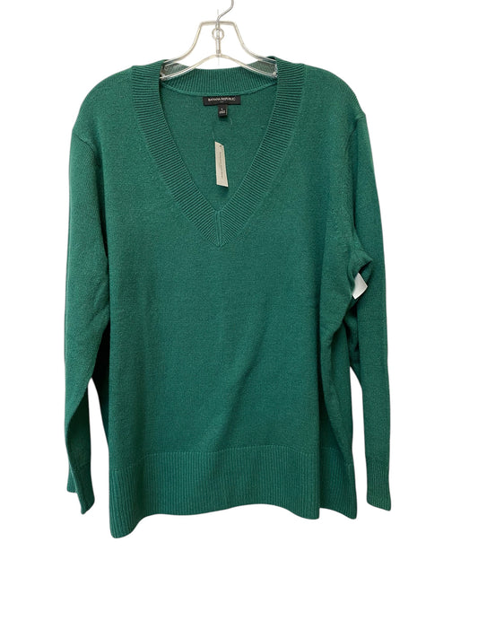 Sweater By Banana Republic In Green, Size: L