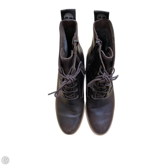 Boots Ankle Heels By Timberland In Brown, Size: 8.5