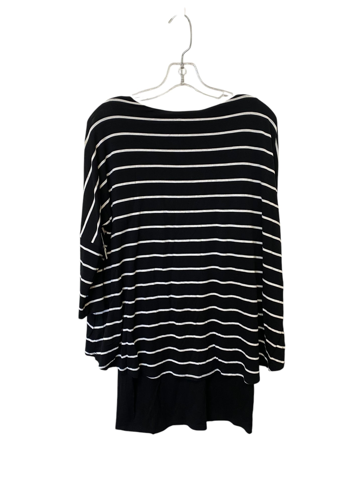 Top Short Sleeve By White House Black Market In Black, Size: S