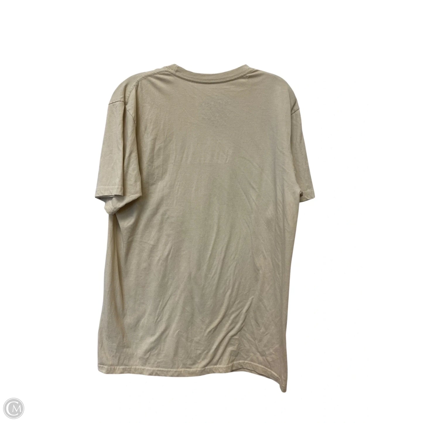 Top Short Sleeve By Clothes Mentor In Cream, Size: L