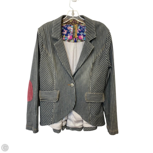 Blazer By Aratta In Striped Pattern, Size: M