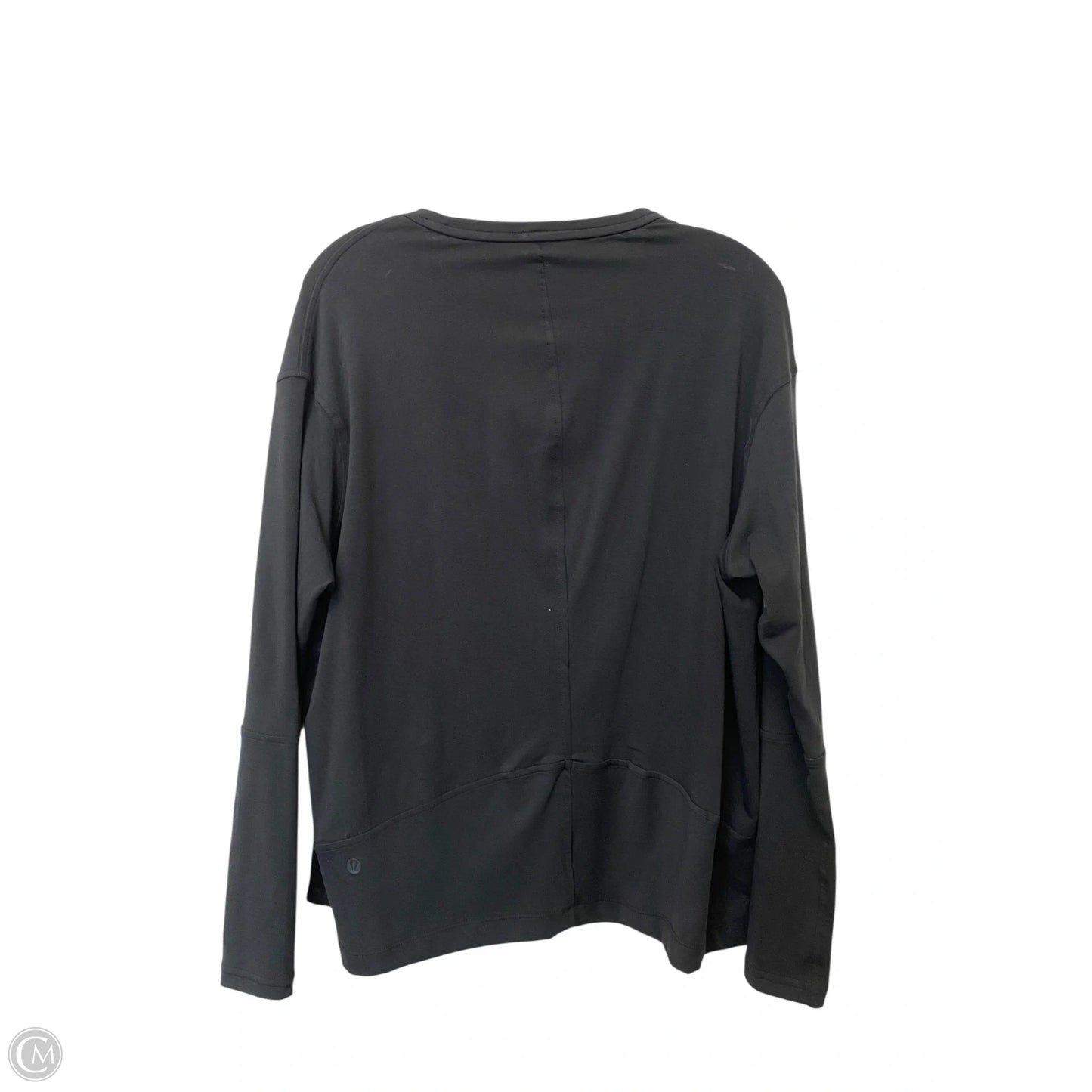 Athletic Top Long Sleeve Crewneck By Lululemon In Black, Size: 8