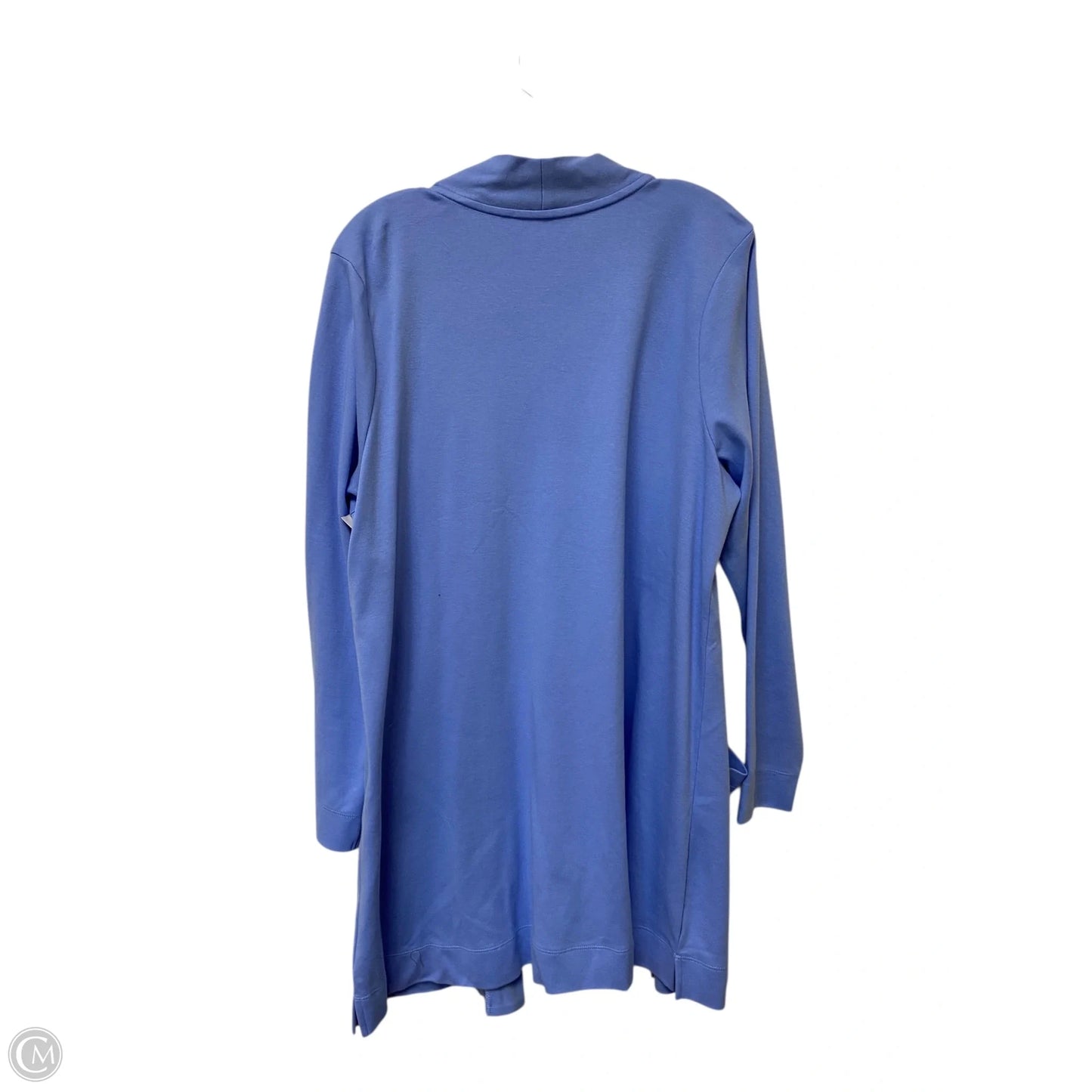 Cardigan By Isaac Mizrahi Live Qvc In Blue, Size: 1x