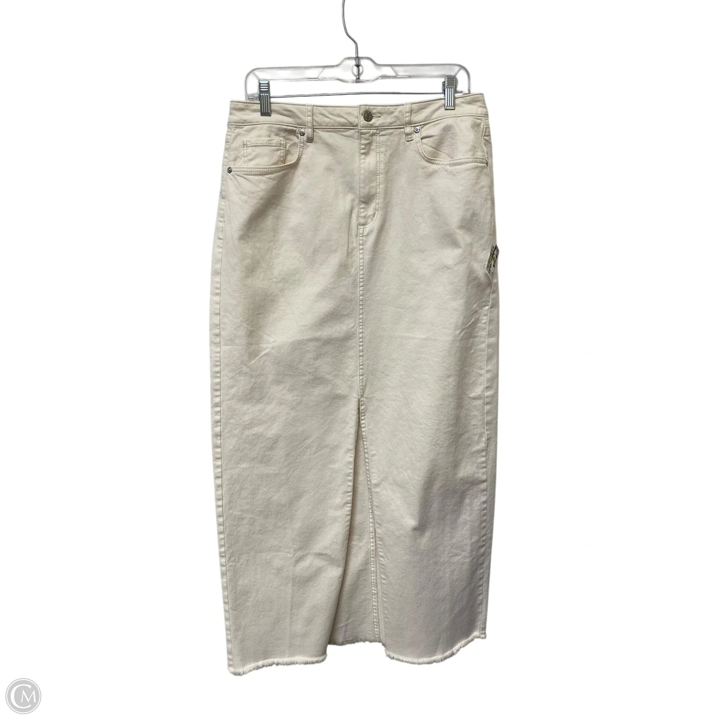 Skirt Maxi By Loft In Cream, Size: 8