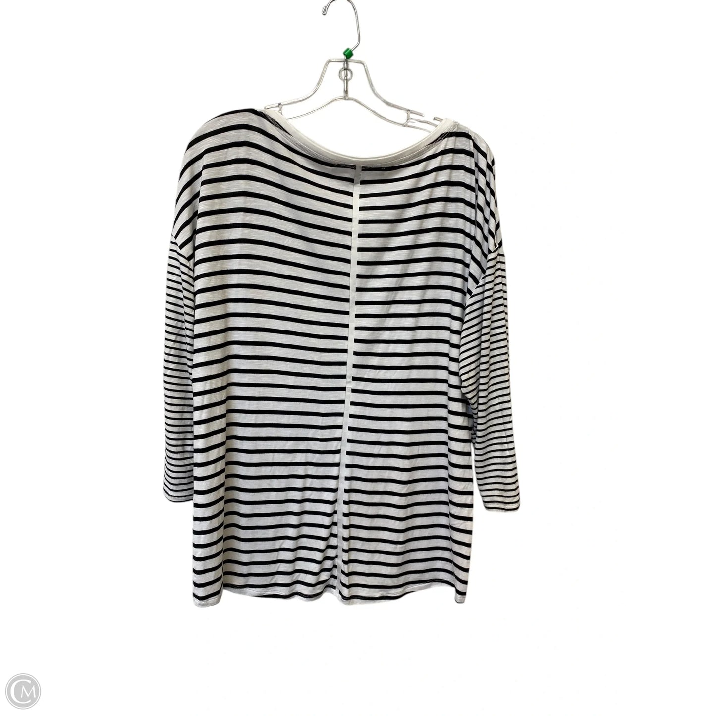 Top Long Sleeve By White House Black Market In Striped Pattern, Size: L