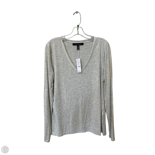 Top Long Sleeve By White House Black Market In Grey, Size: L