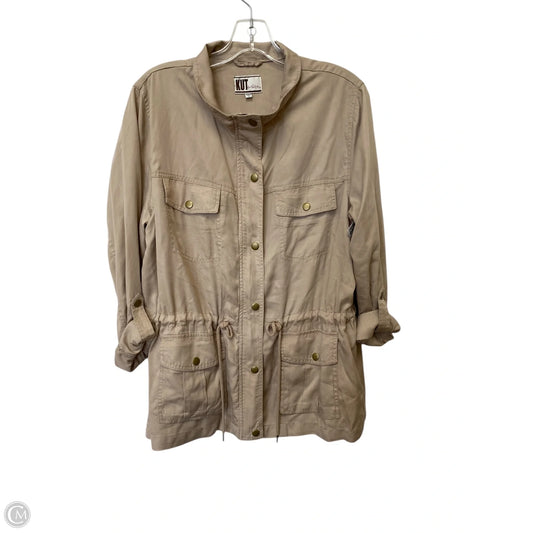 Jacket Shirt By Kut In Tan, Size: L