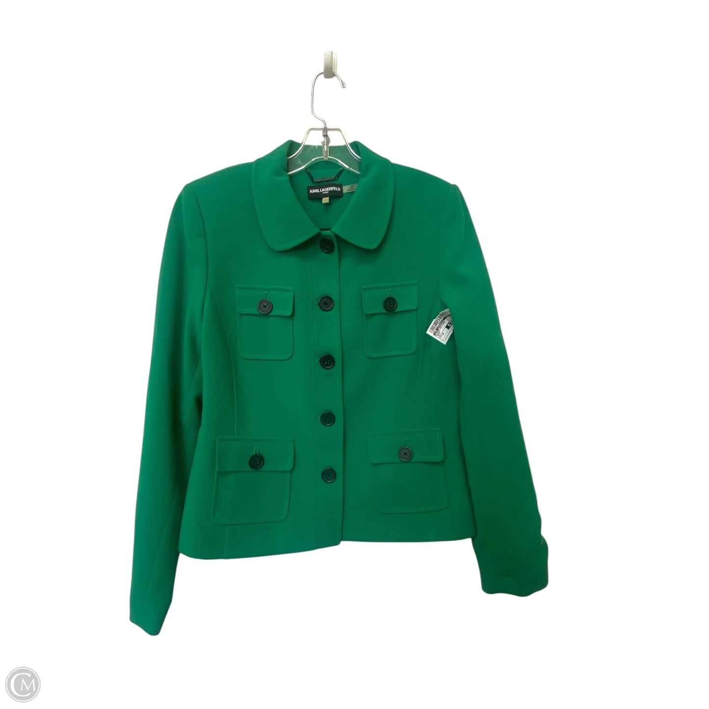 Blazer Designer By Karl Lagerfeld In Green, Size: 10