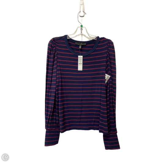 Top Long Sleeve By White House Black Market In Striped Pattern, Size: M