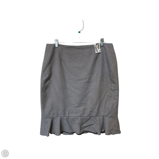 Skirt Midi By White House Black Market In Black & White, Size: 14