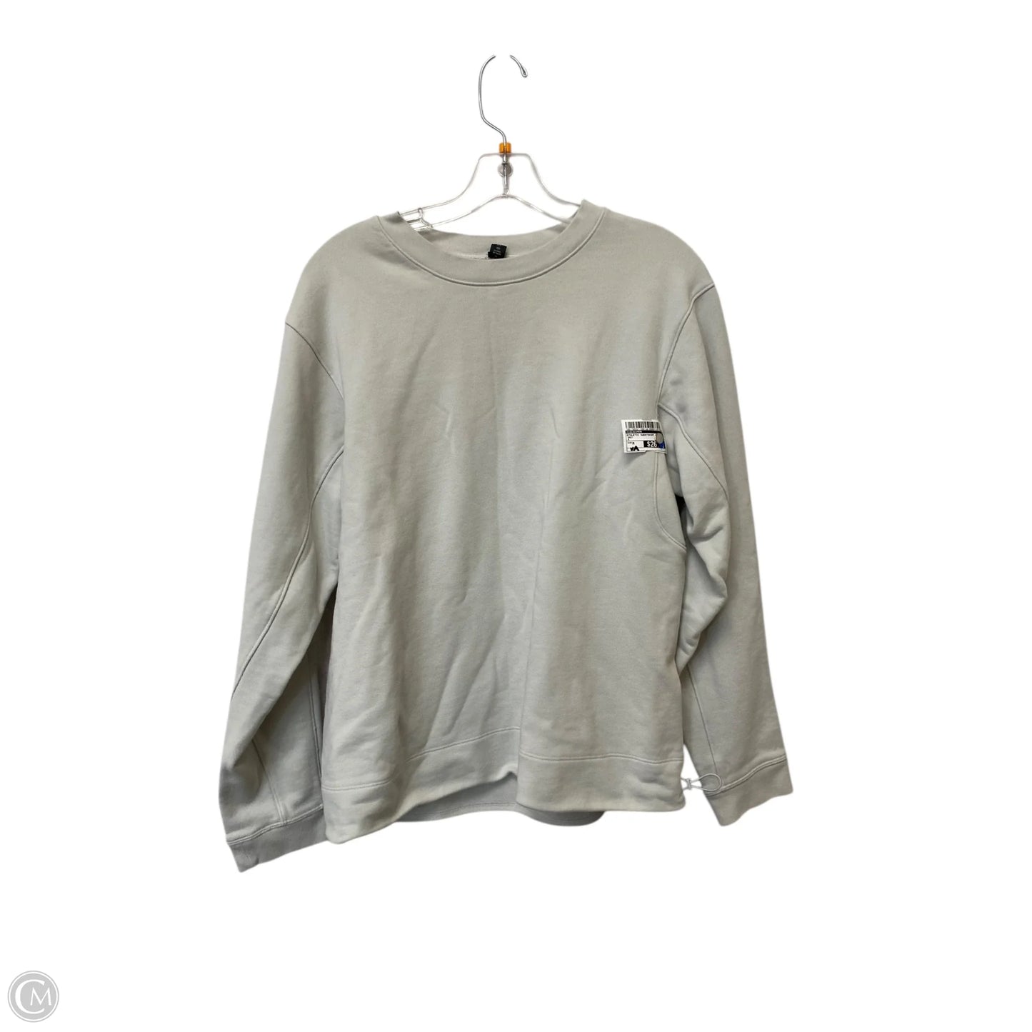 Athletic Sweatshirt Crewneck By Lululemon In Grey, Size: M