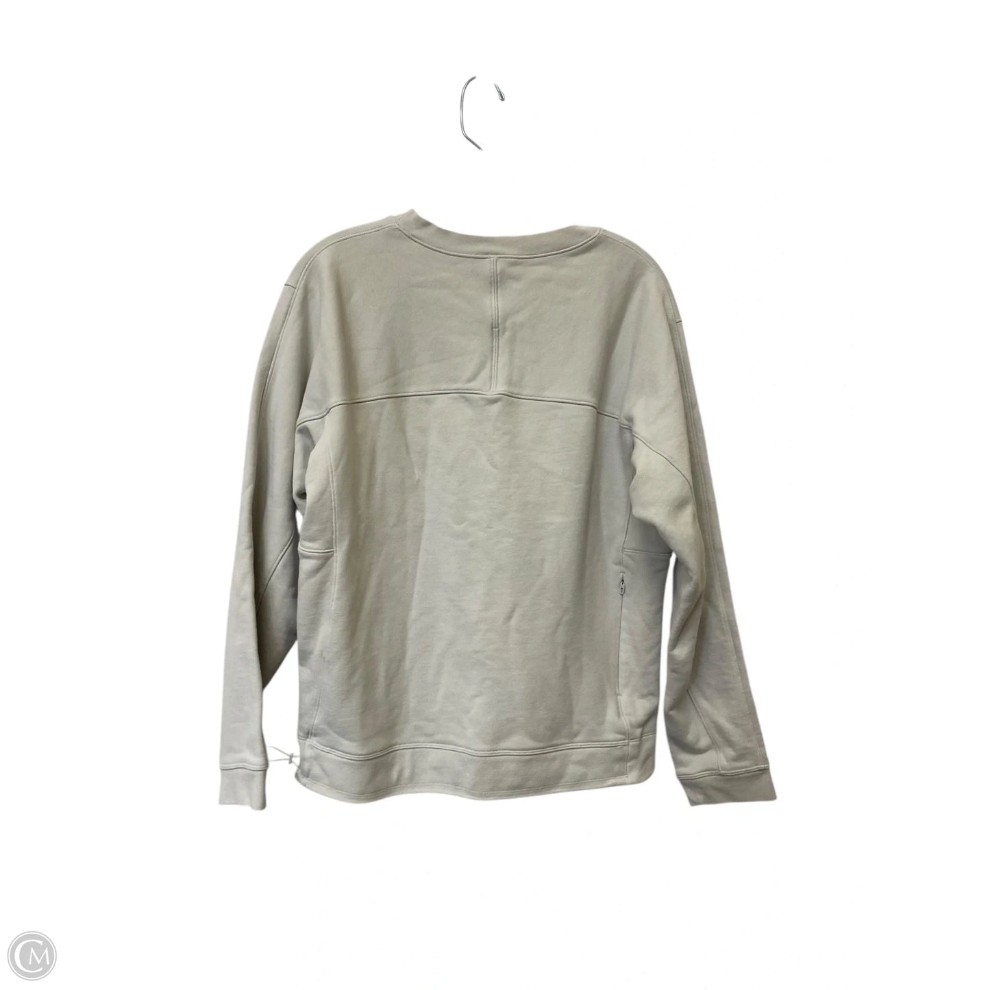 Athletic Sweatshirt Crewneck By Lululemon In Grey, Size: M