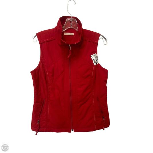 Vest Puffer & Quilted By Coldwater Creek In Red, Size: S